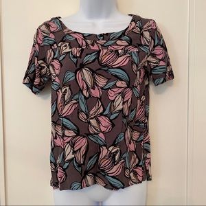 Loft Grey patterned top